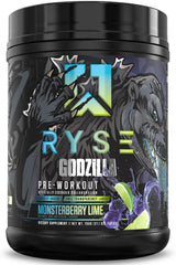 RYSE Godzilla X Noel Deyzel Monsterberry Lime tub front for high-energy branding.