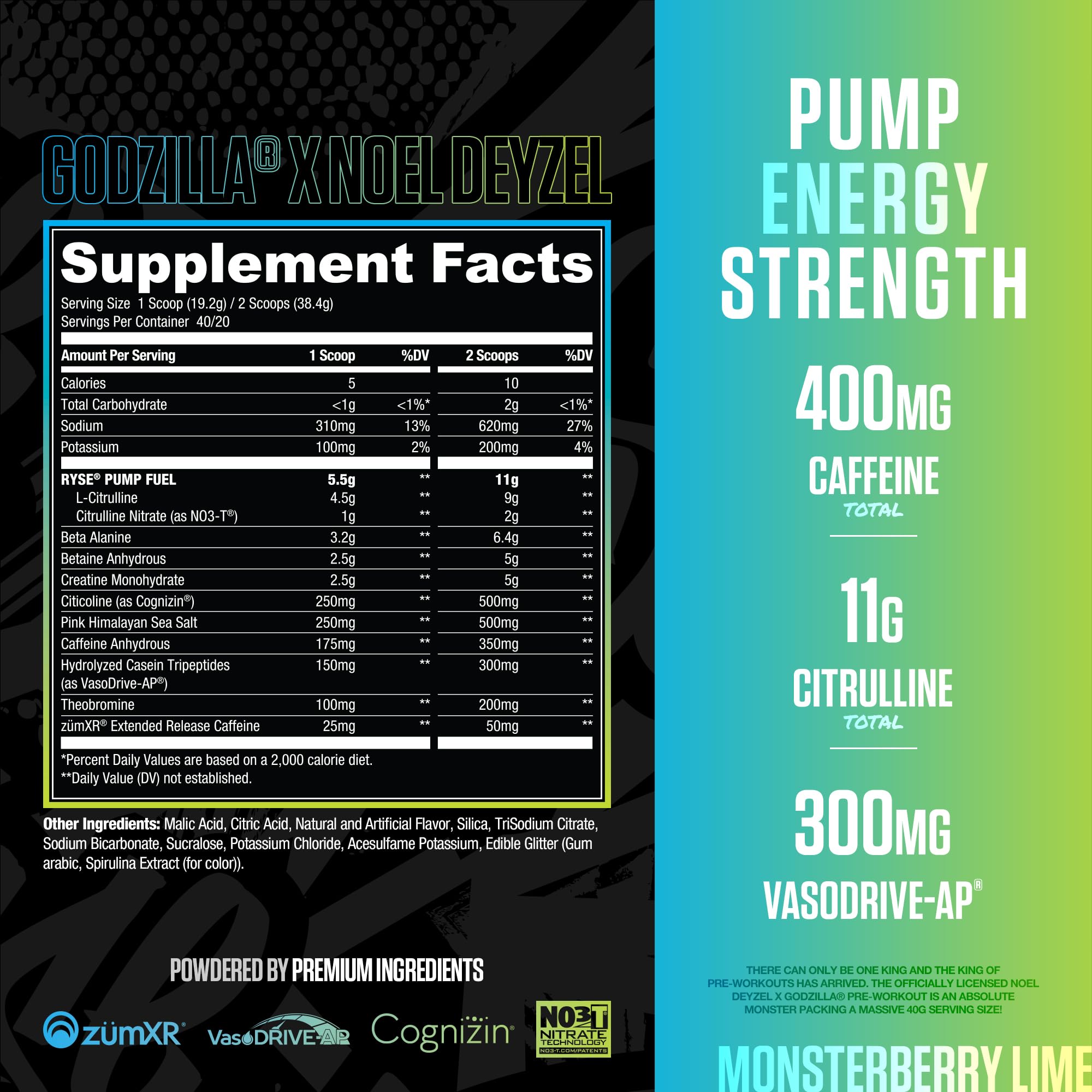Scoop poured into shaker for quick pre-workout energy boost.