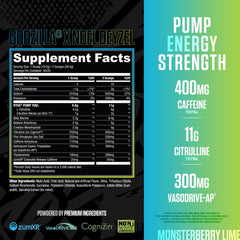 Scoop poured into shaker for quick pre-workout energy boost.