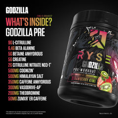 Close-up label highlighting strawberry kiwi flavor and strength.