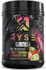 RYSE Godzilla X Noel Deyzel pre-workout tub front for high-energy training.