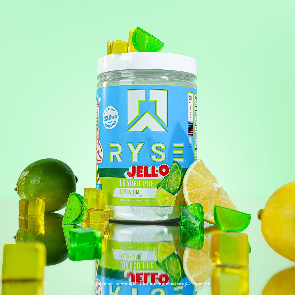 RYSE Loaded Pre-Workout nutrition-facts spotlight caffeine and amino acids