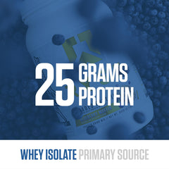 Shaker bottle with RYSE Loaded Protein demonstrating smooth texture and mixability.