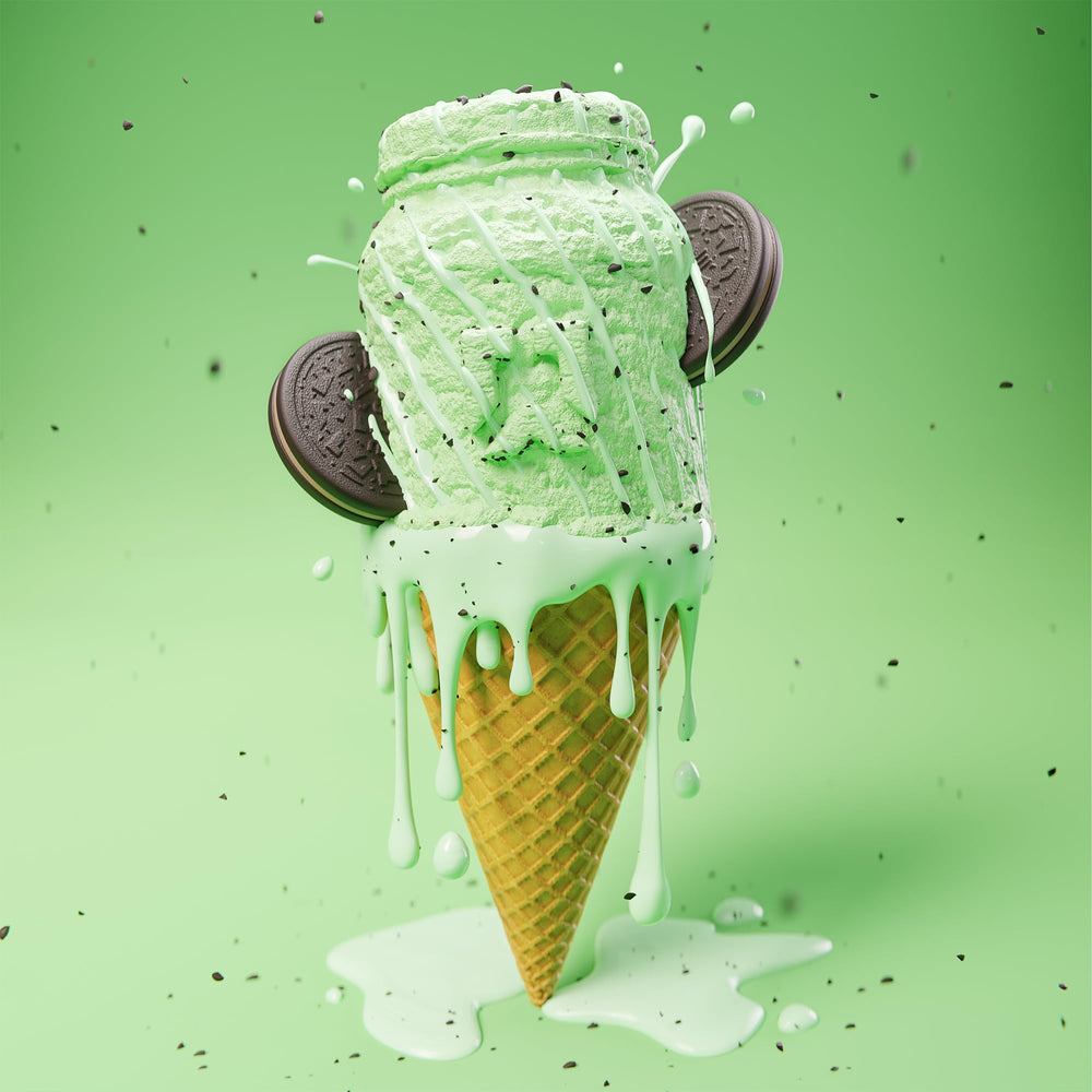RYSE Mint Chip texture close-up highlighting creaminess and flavor