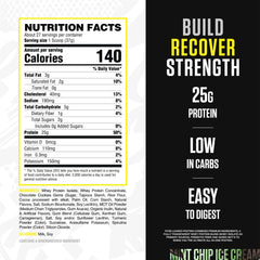 RYSE Mint Chip shake scoop highlighting creamy texture for daily protein