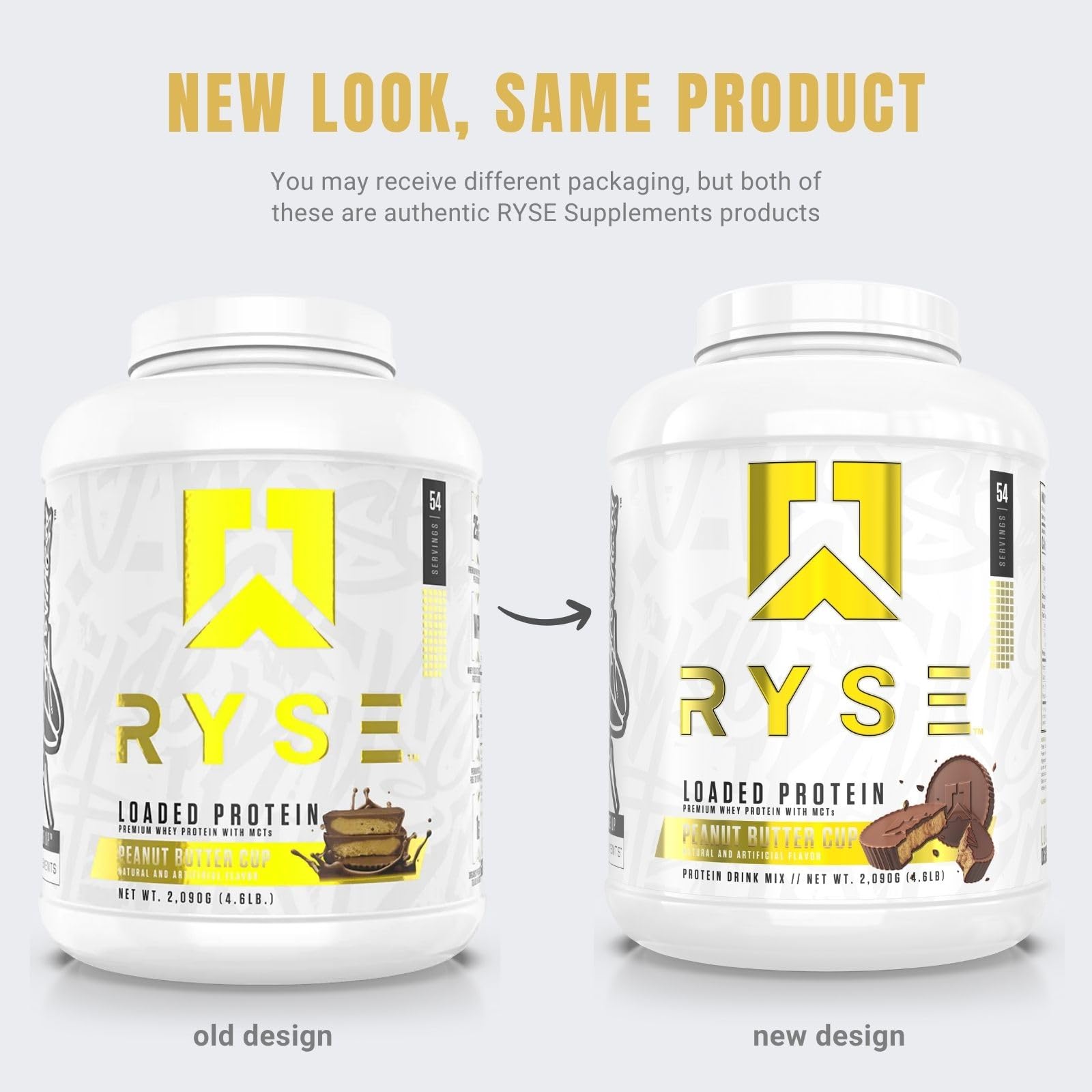 RYSE Peanut Butter Cup flavor aroma and indulgent taste.