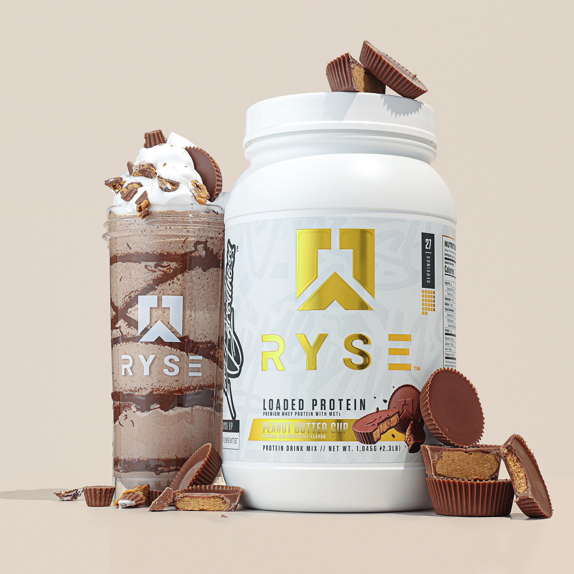 MCTs in RYSE Loaded Protein provide clean energy during workouts