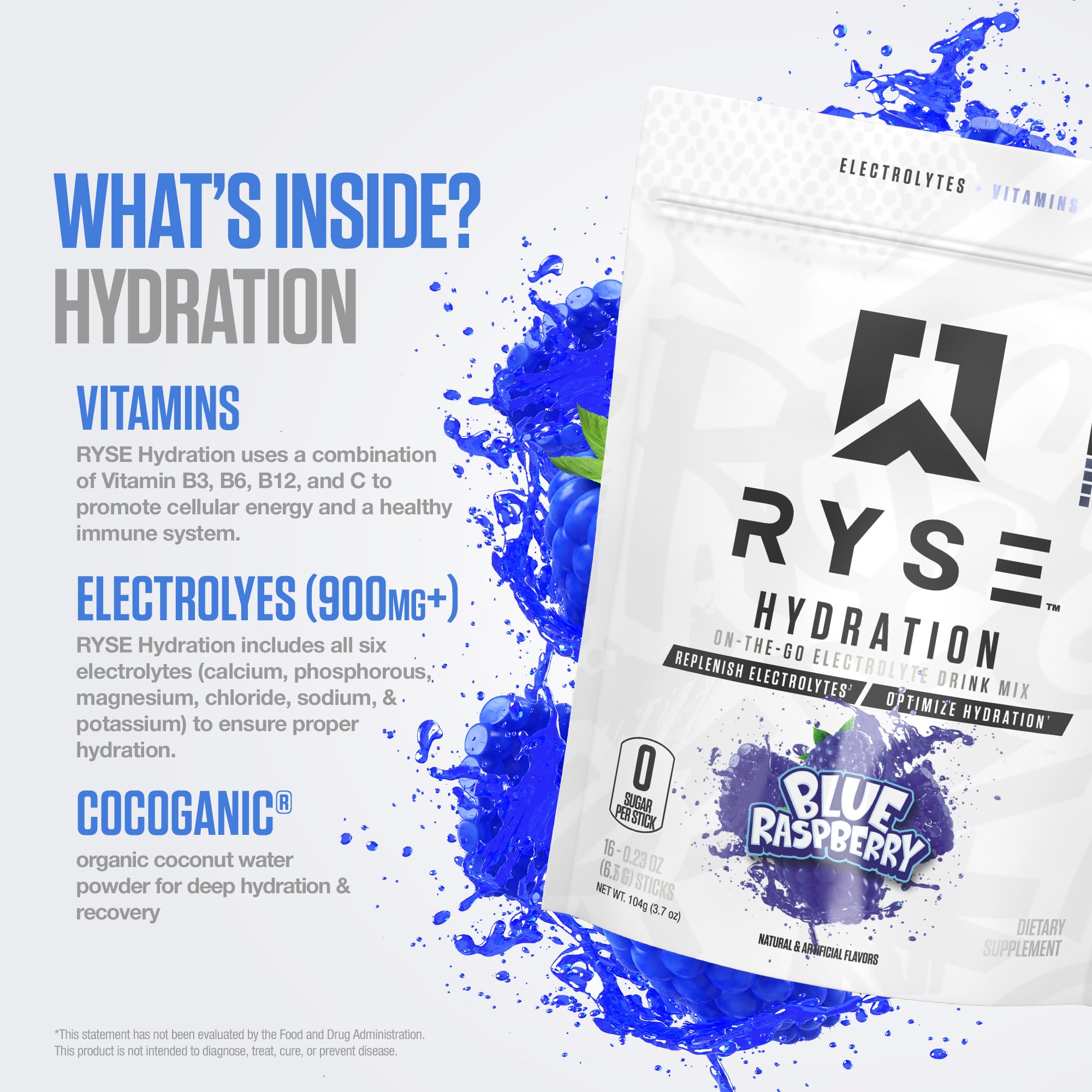 RYSE Up choline bitartrate memory and focus support with AstraGin.