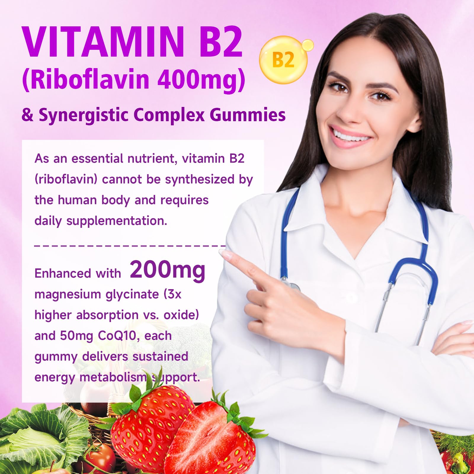 Saajoor CoQ10 and magnesium included in gummies for balanced support