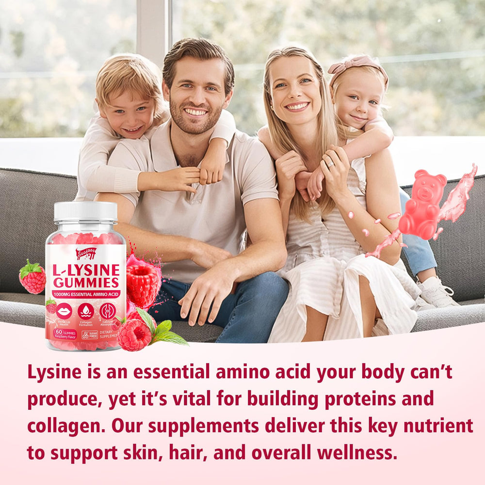 Saajoor L-lisina 1000 mg Gomitas: pruebas de terceros y calidad GMP.