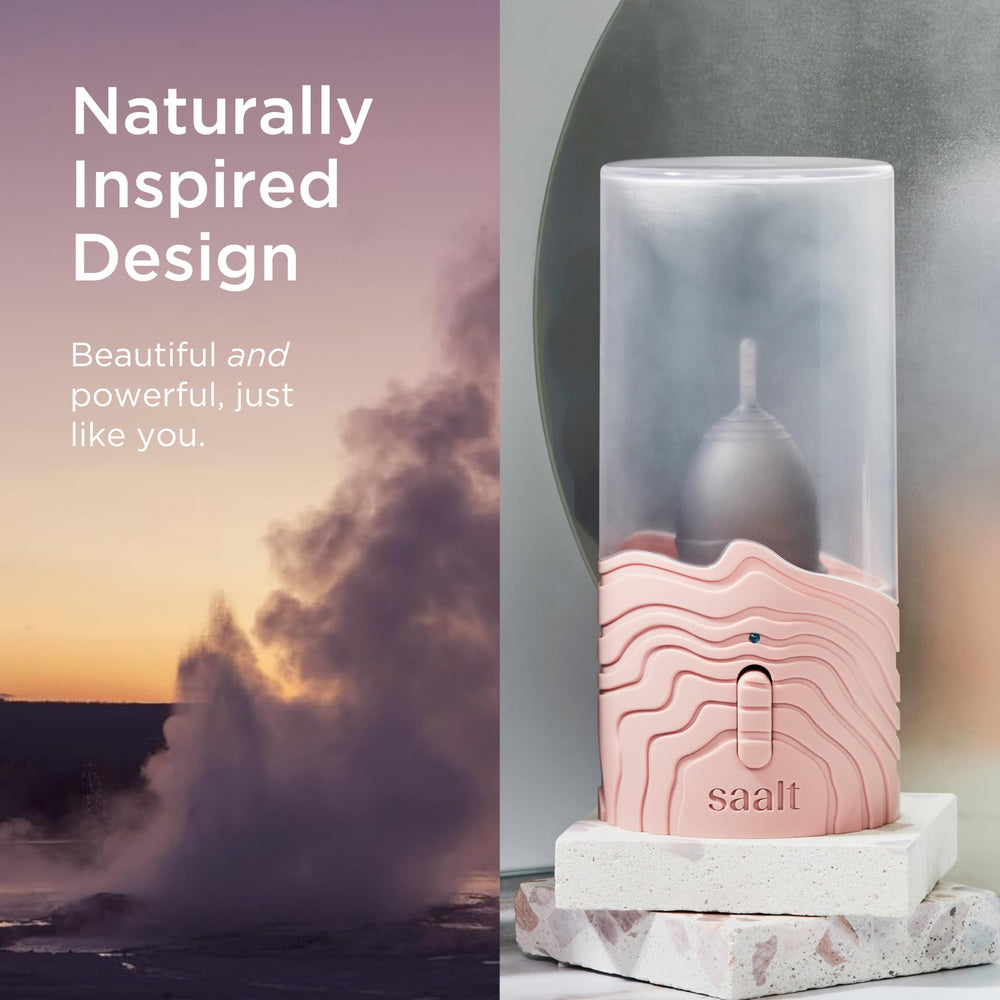 Saalt Arctic Mist compact design fits in small spaces.