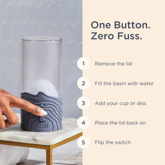 Saalt Arctic Mist no-boil design simplifies sterilization with steam.