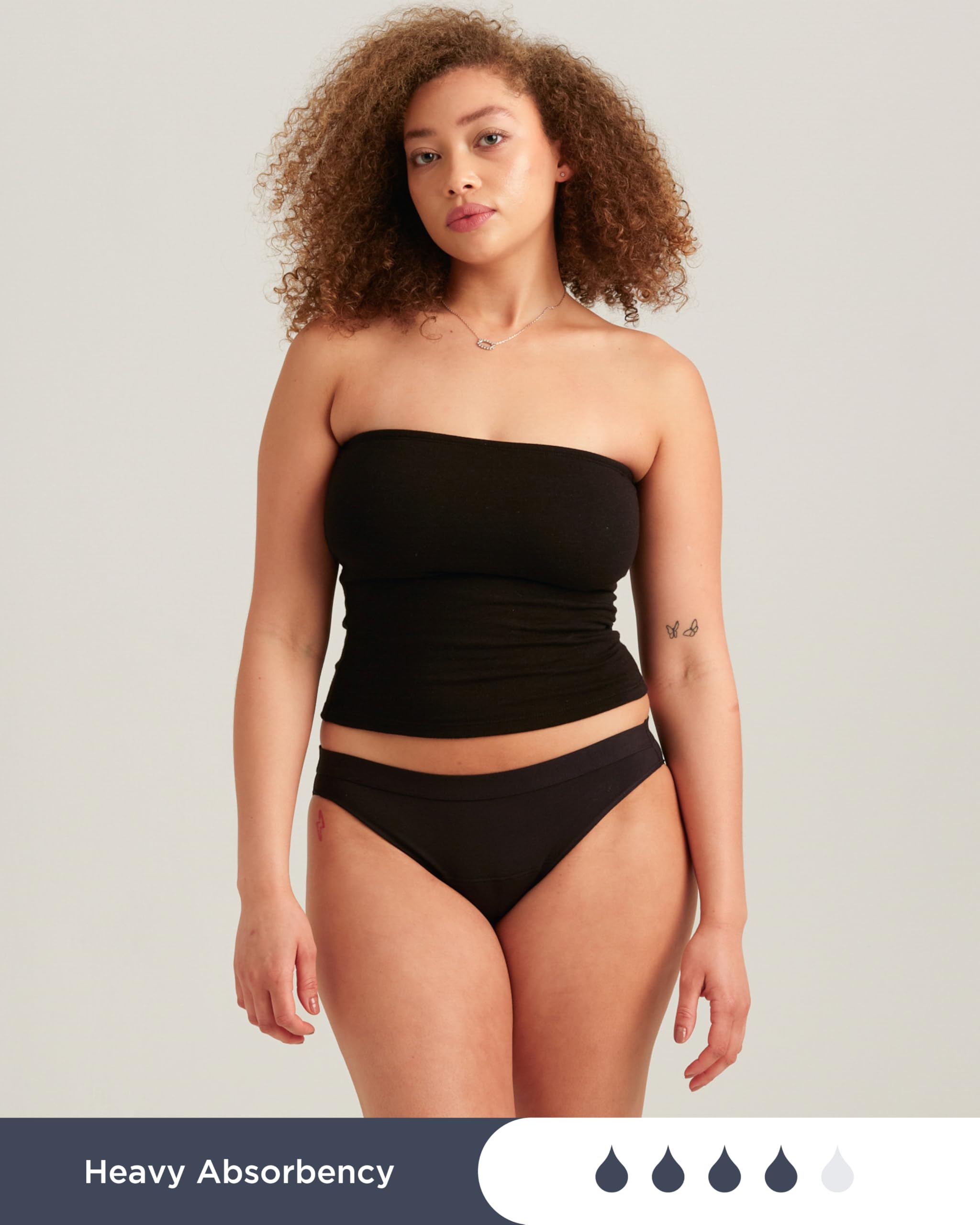 Saalt Cotton Bikini Regular Absorbency close-up of soft cotton fabric.