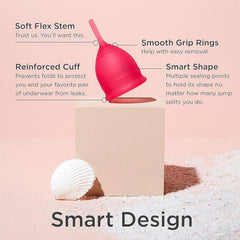Saalt cup insertion ease with bulb design promotes comfortable setup.
