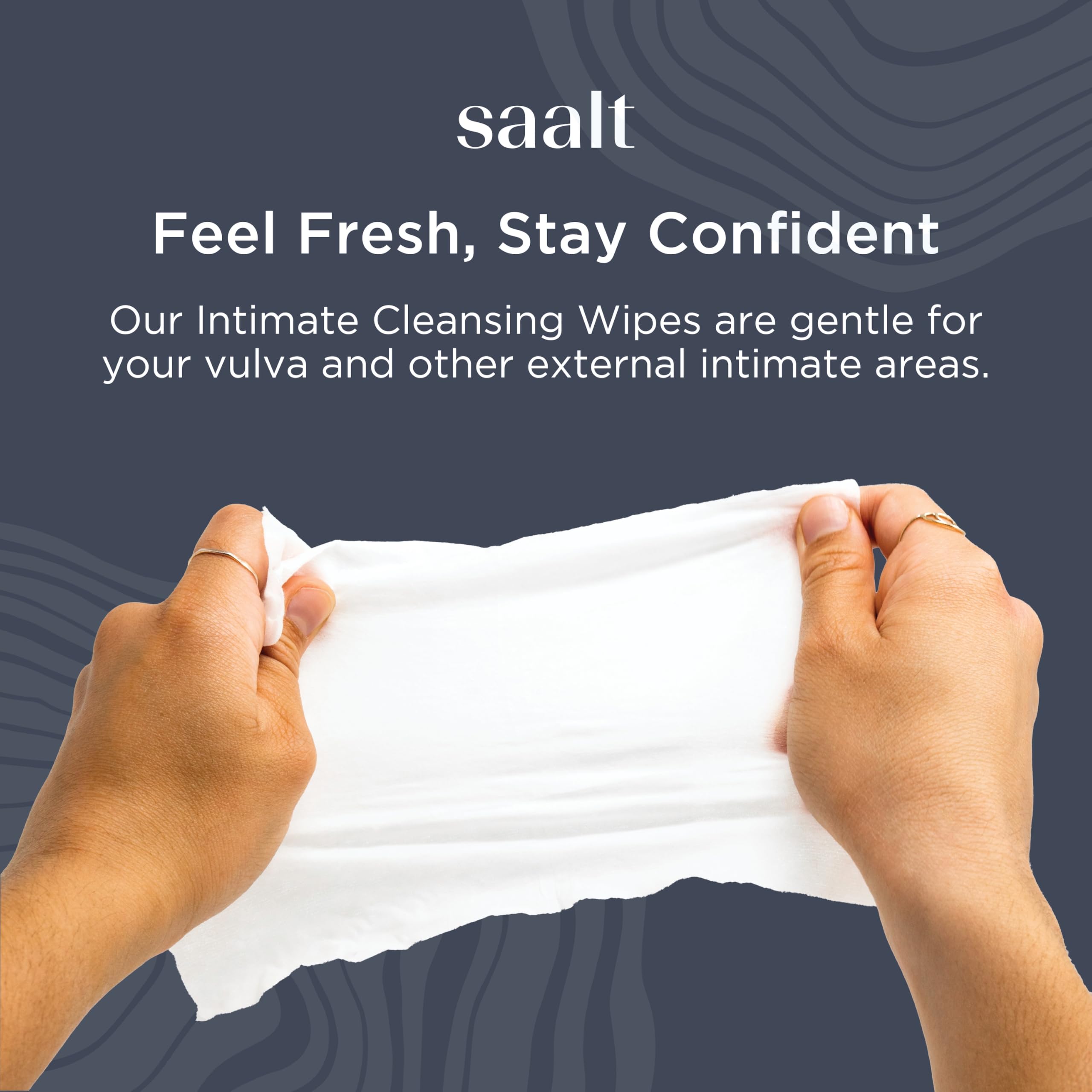 Saalt Daily Cleansing Wipes with a pH-balanced approach for intimate care.