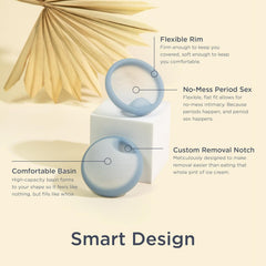 Saalt Disc Duo features soft, flexible silicone that naturally conforms for comfort.