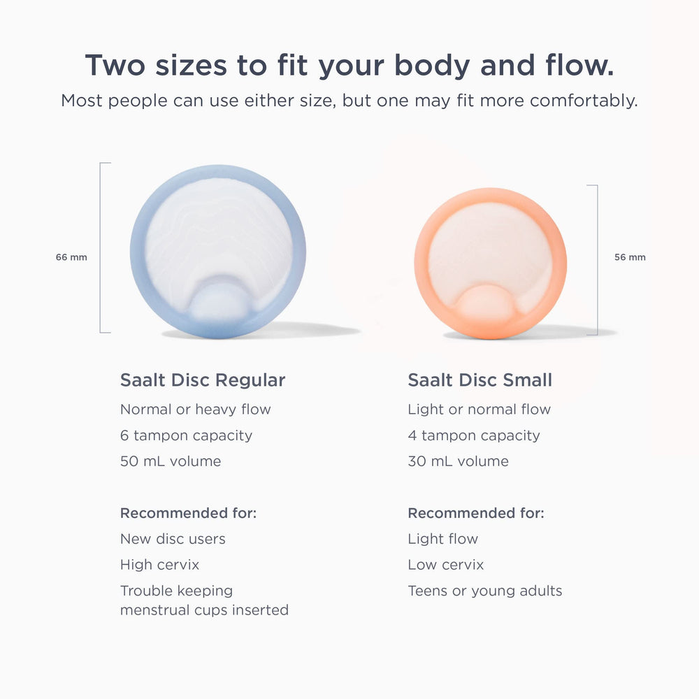 Saalt Disc no-mess period sex design supports intimate moments.