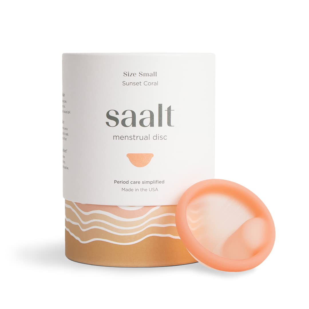 Saalt Disc soft flexible Sunset Coral, comfortable all-day wear.