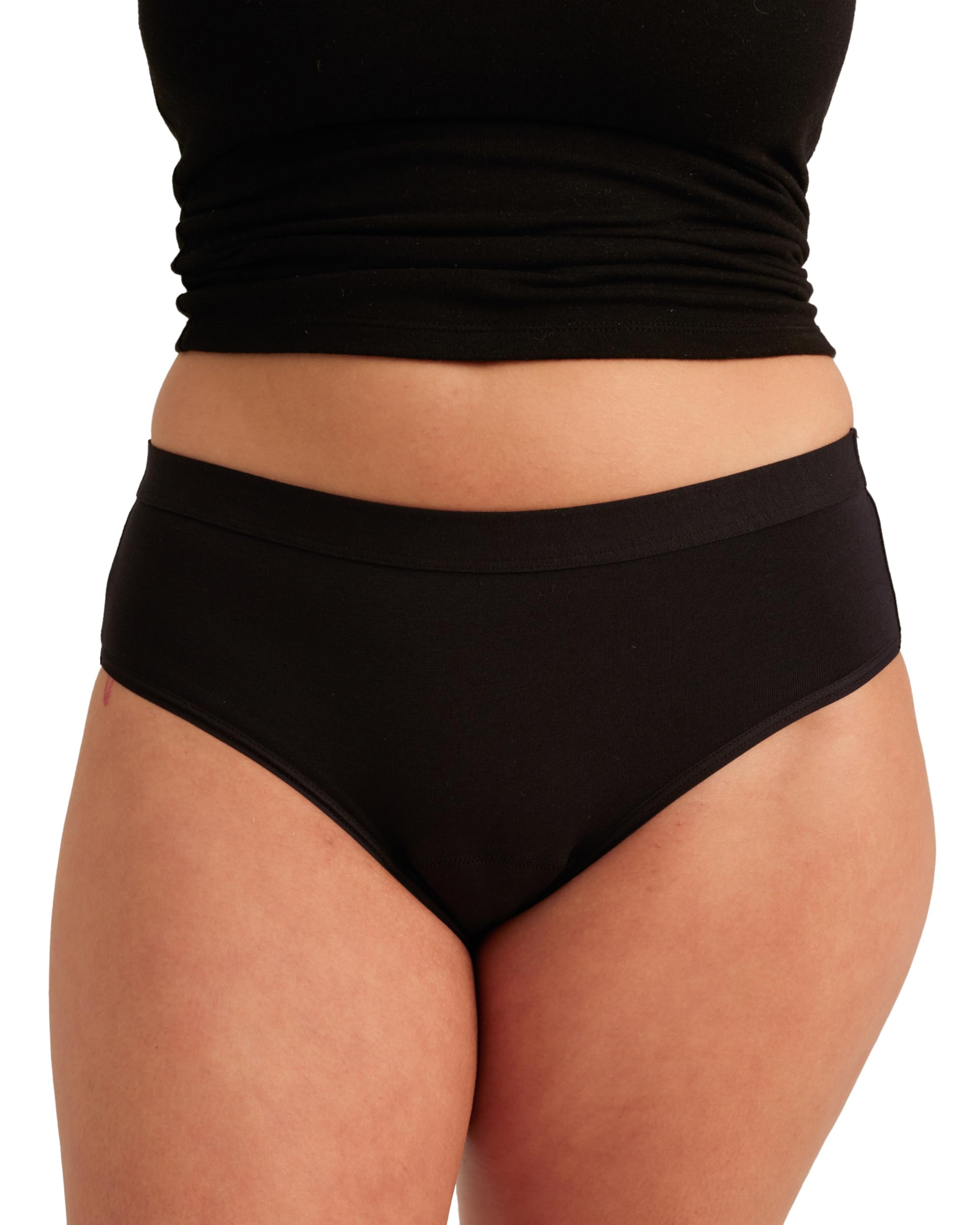 Saalt EveryWear Cotton Brief front view shows reliable leak protection and all-day comfort.