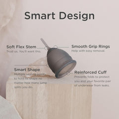 Saalt Soft carry bag with cup demonstrates discreet storage and travel-ready design.