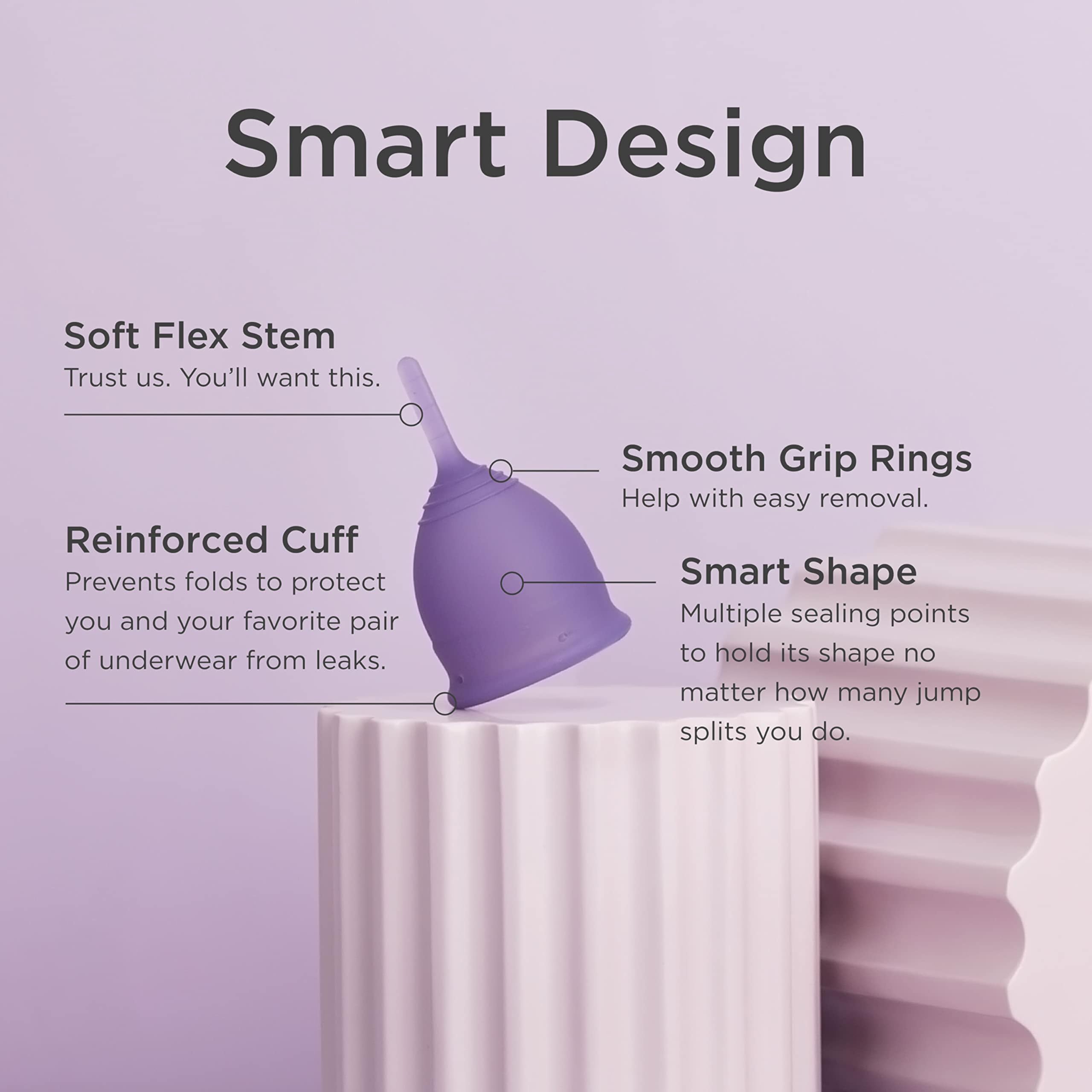 Close-up of smooth silicone finish from Saalt Soft for gentle seal