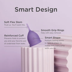Close-up of smooth silicone finish from Saalt Soft for gentle seal