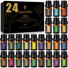 SACATR 24 Bottles Rose essential oil for diffuser aromatherapy and DIY skincare