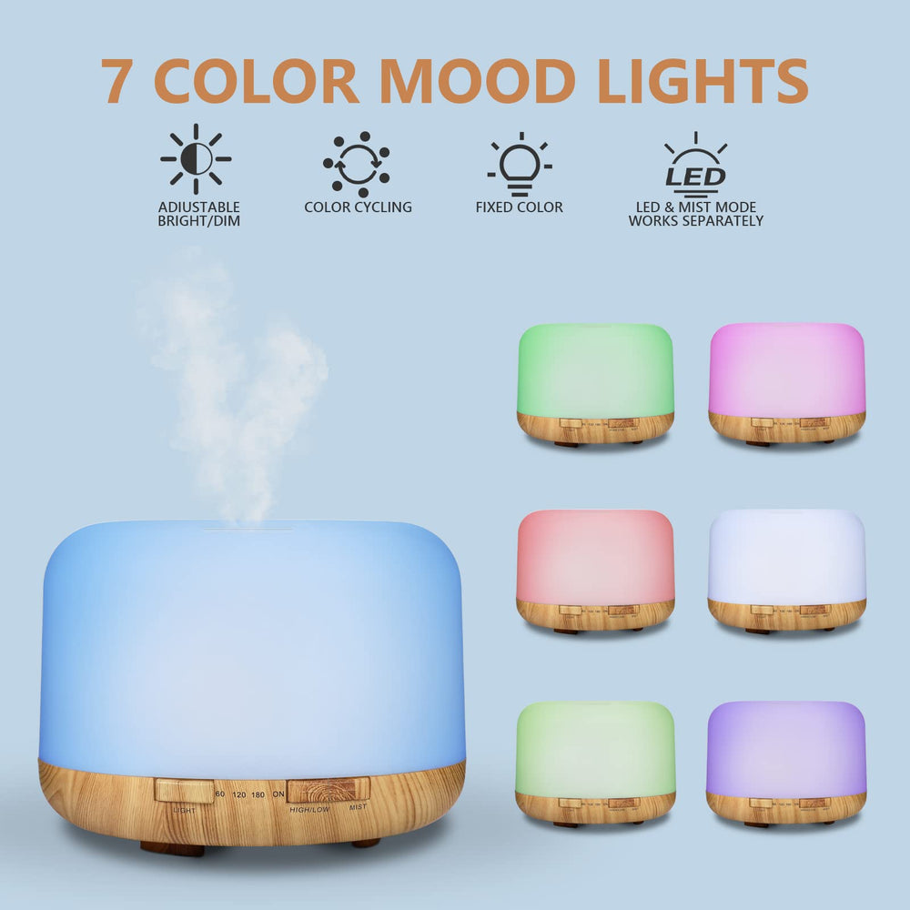 SACATR diffuser with 15 color lights to set ambiance
