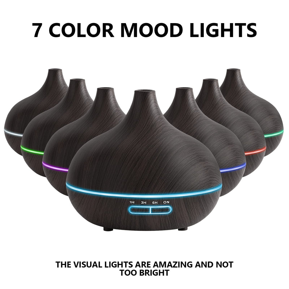 SACATR ultrasonic diffuser produces a quiet, gentle mist