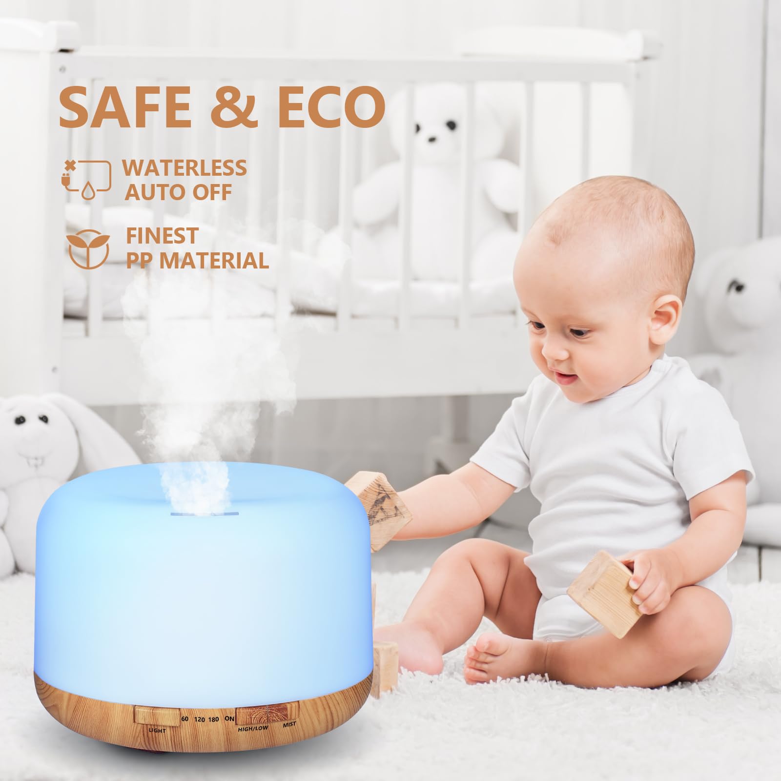SACATR waterless auto-off feature ensures safe shutdown when empty.