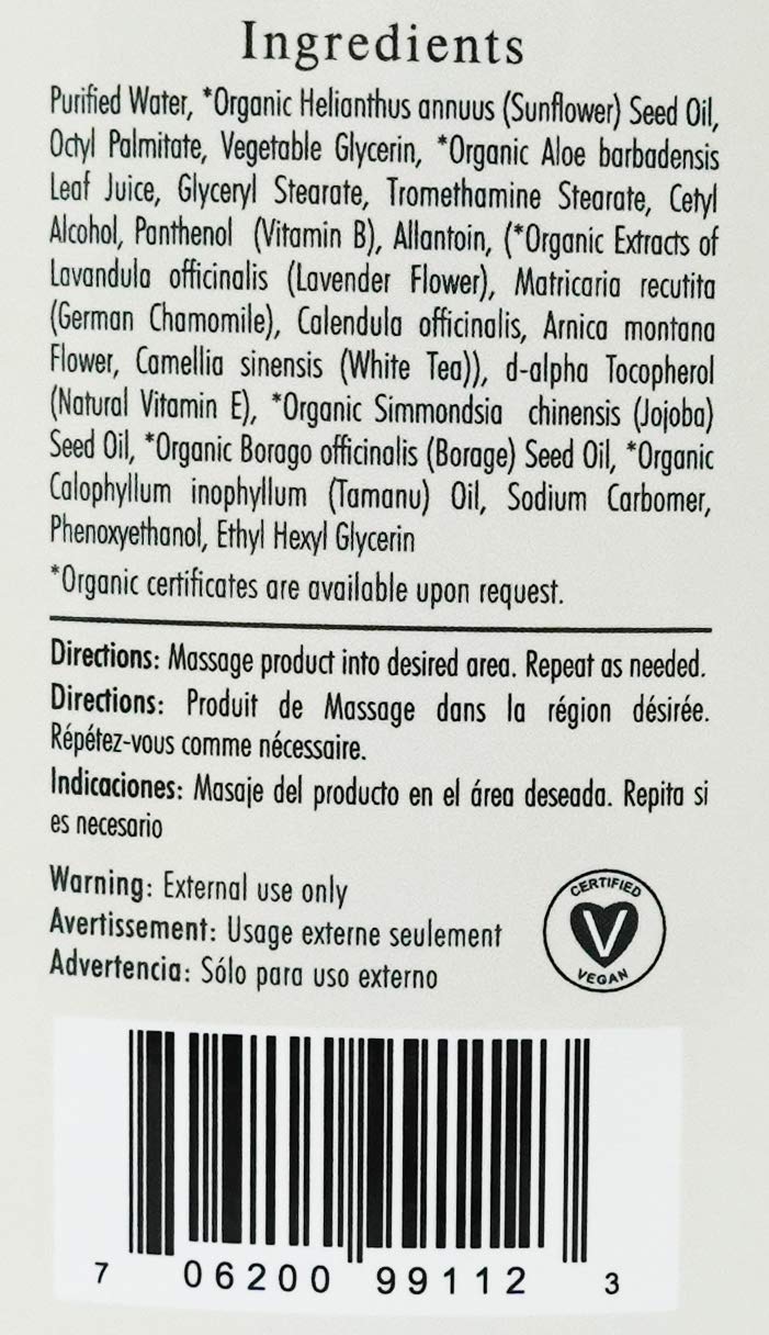 Sacred Earth Botanicals Lotion absorbed quickly, leaving a non-greasy finish for clients.