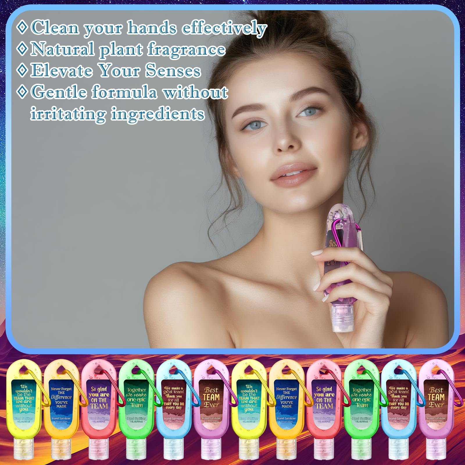 Sacubee lavender-scent sanitizer keychain attachment keeps you ready