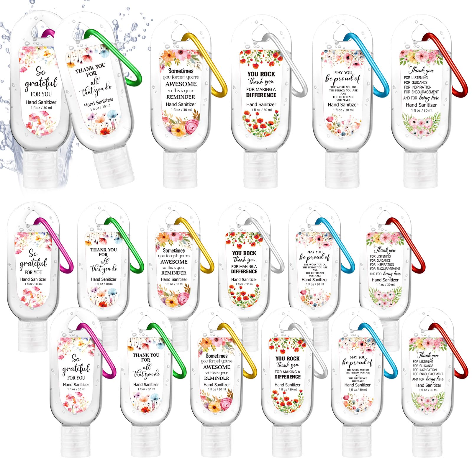 Sacubee watermelon hand sanitizer with keychain for on-the-go freshness.