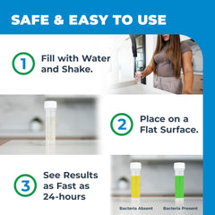 Safe Home Bacteria Water Test Kit DIY setup in minutes