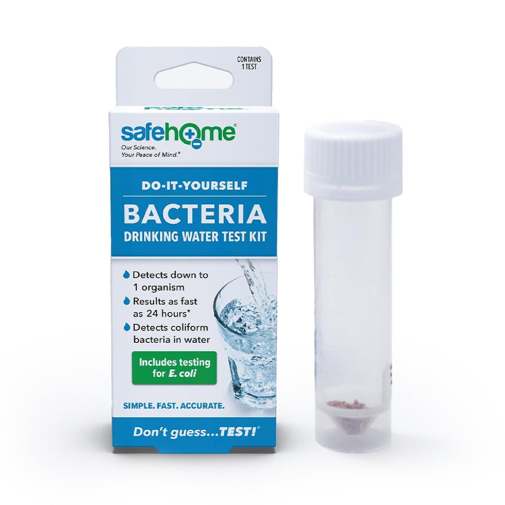 Safe Home Bacteria Water Test Kit packaging for easy at home testing