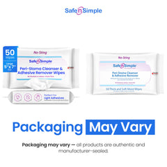 Safe n’ Simple 5x7 inch wipes ready for robust adhesive removal