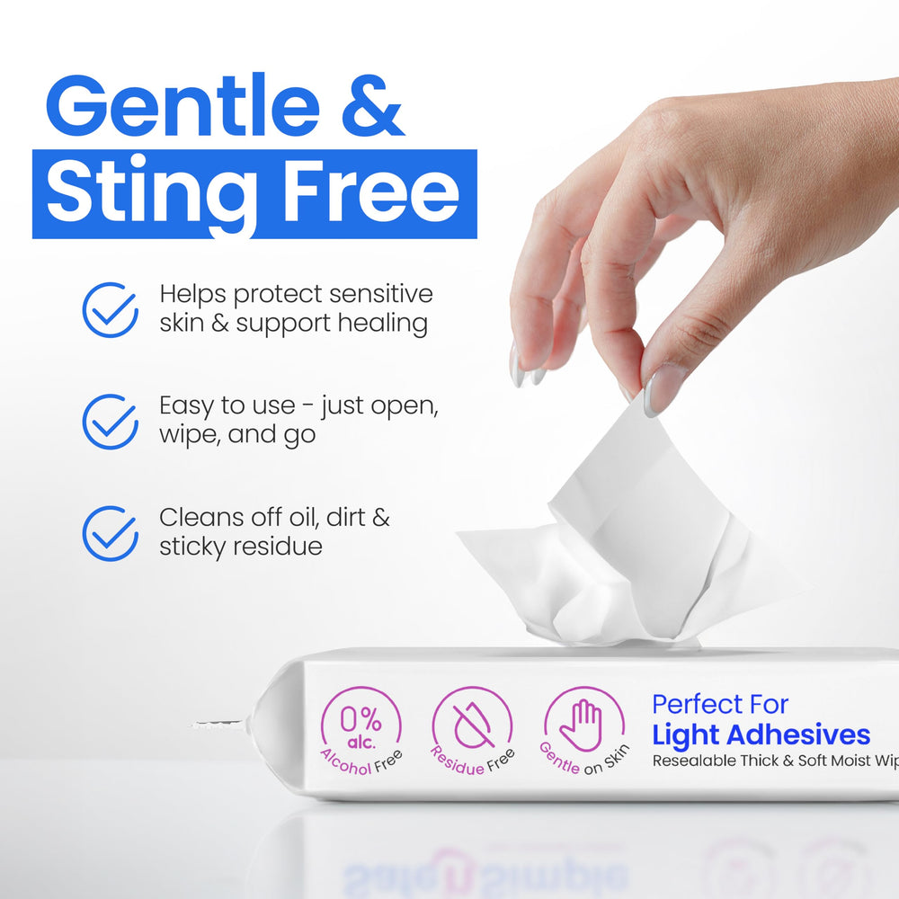 Designed for ostomy care and stoma maintenance with gentle removal