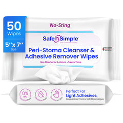 Safe n’ Simple packaging shown for resealable, travel-friendly storage