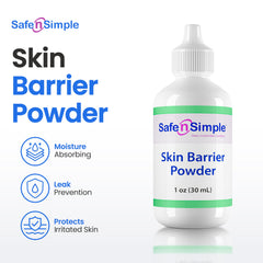 Safe n' Simple crusting-protection powder shields damaged skin