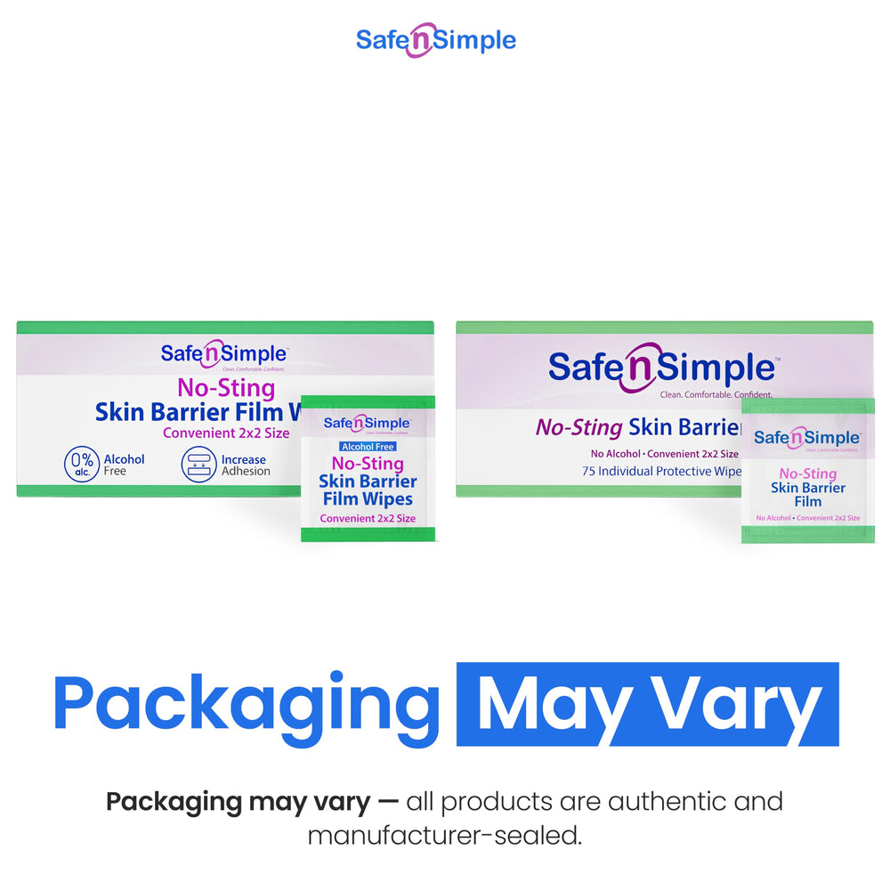 Safe n' Simple No Sting Wipes single-wipe for portable barrier prep