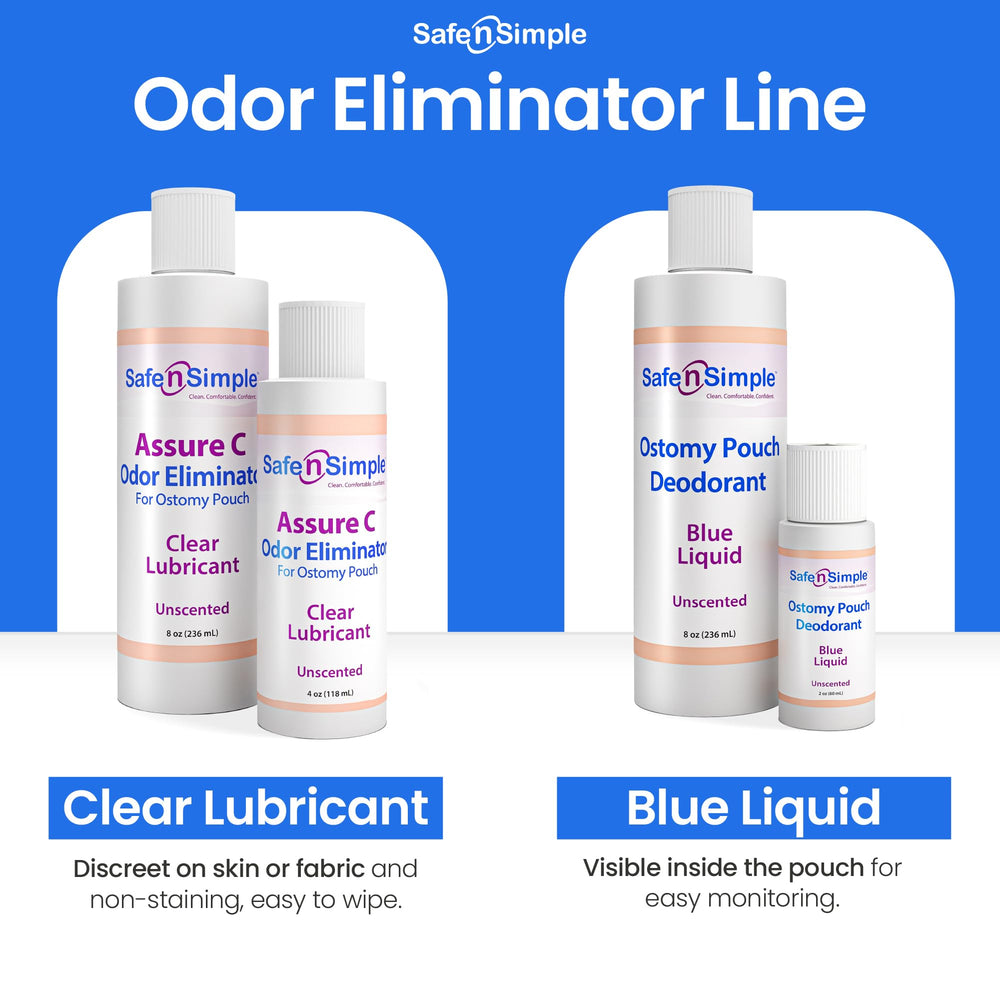 Discreet ostomy care routine with deodorant for odor management
