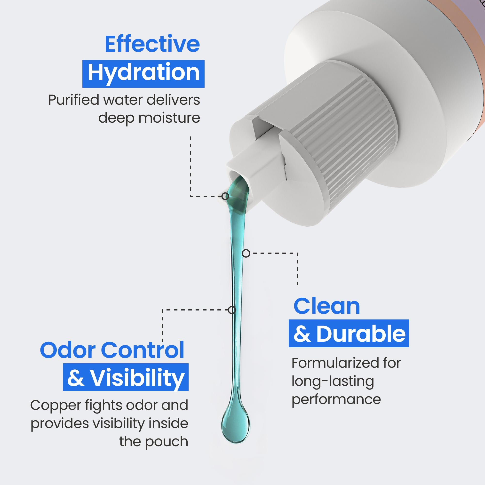 Compact 8 oz bottle designed for home or travel use
