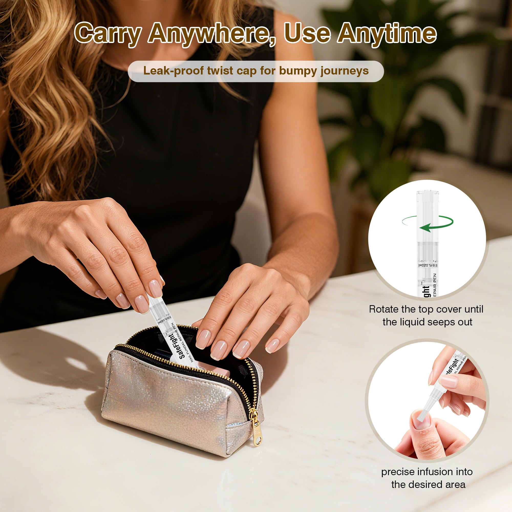 SafeFight athletes and nail care users benefit from this pen.