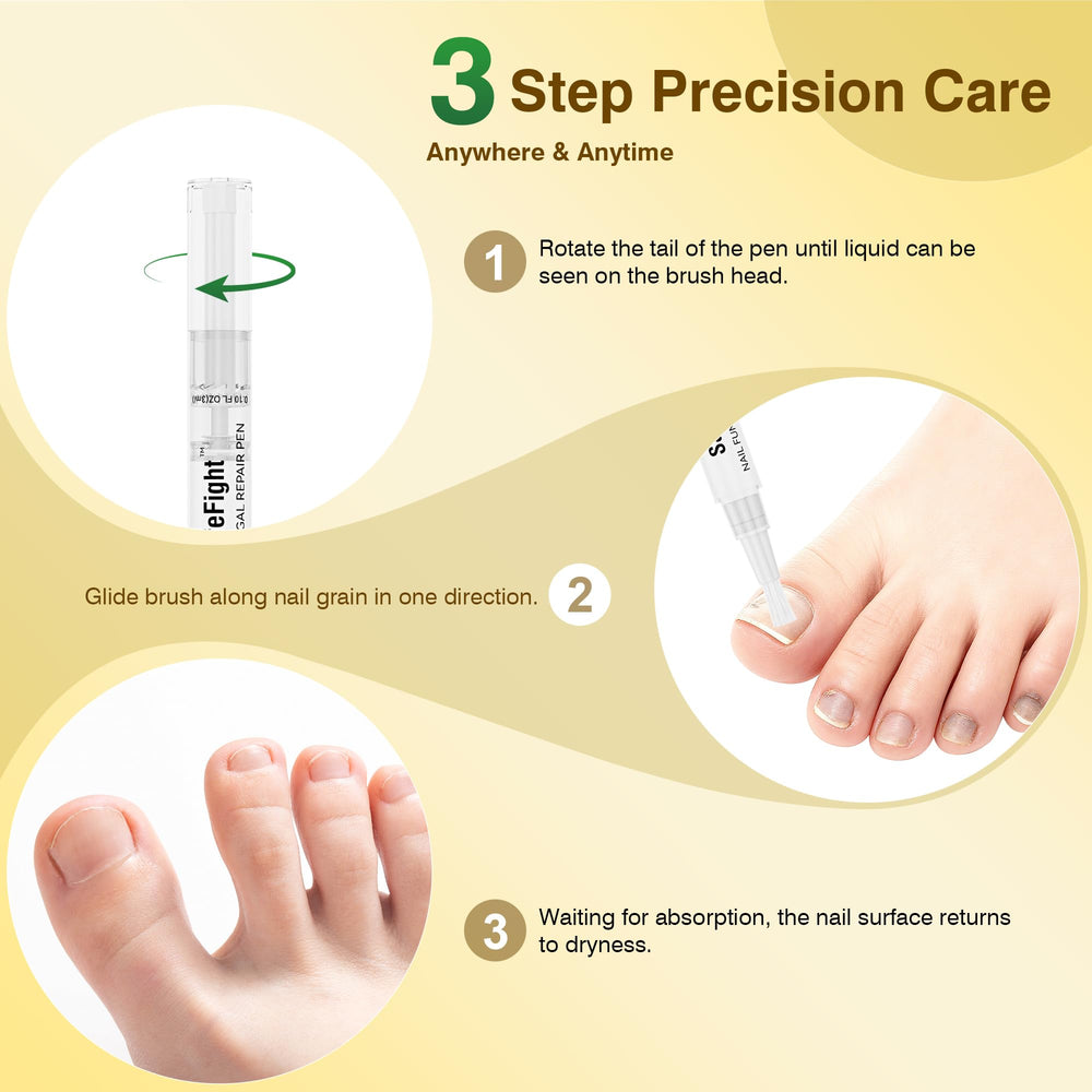 SafeFight liquid is dispensed from the pen for targeted treatment.