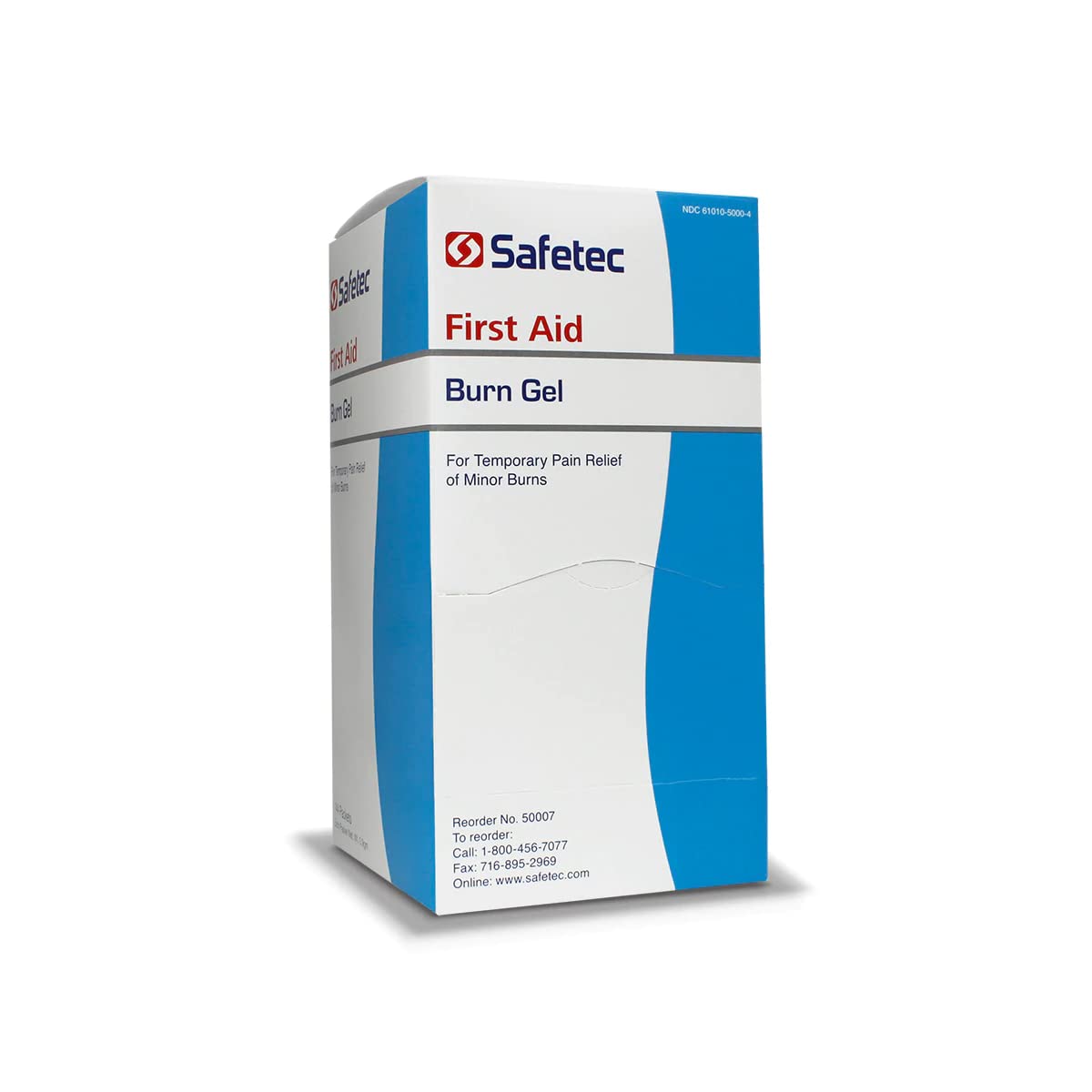 Safetec Burn Gel applied to skin for soothing relief.