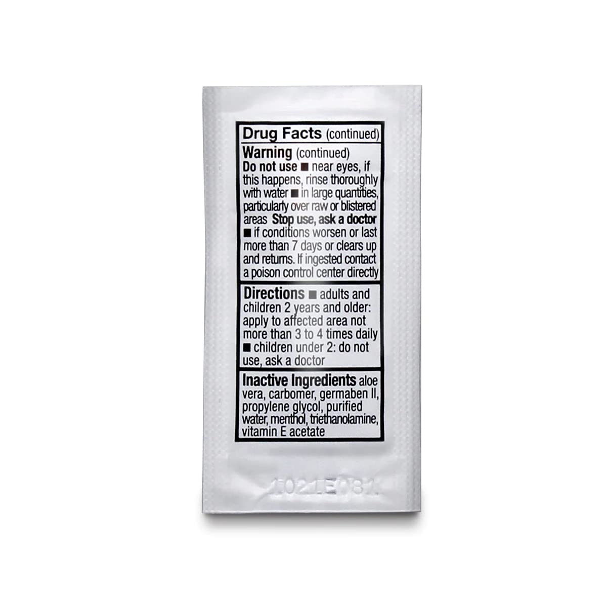Safetec burn gel pouches dispensing for quick, clean application.