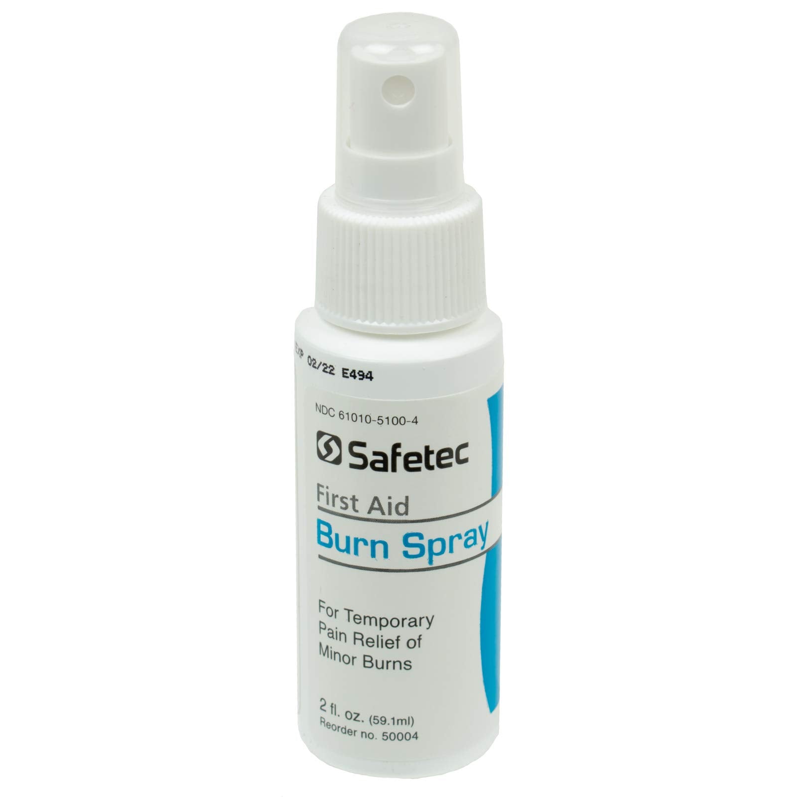 Safetec Burn Relief Spray 2 oz bottle for cooling minor burns