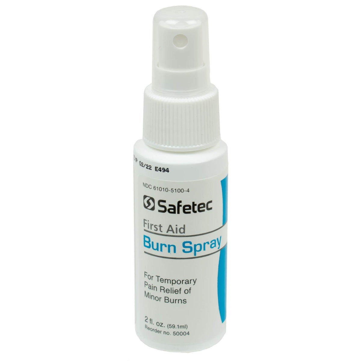 Safetec Burn Relief Spray 2 oz bottle for cooling minor burns