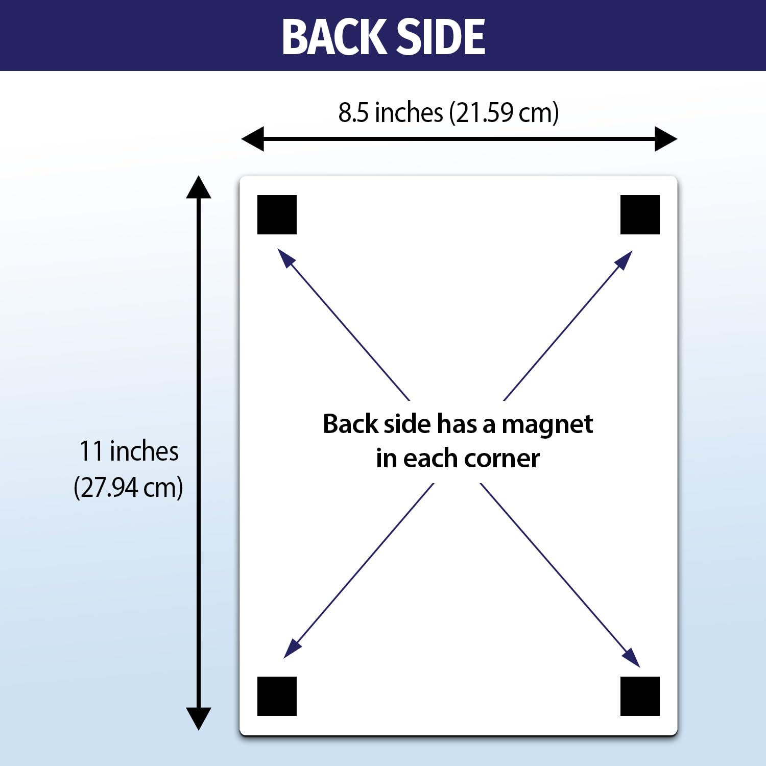 Safety Magnets ZOCO durable magnetic backing sticks to fridge securely.