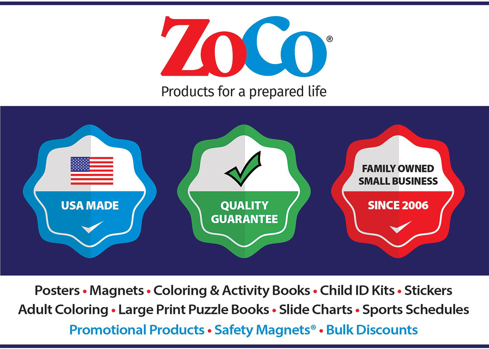 Safety Magnets ZOCO made in USA materials ensure long-lasting use.